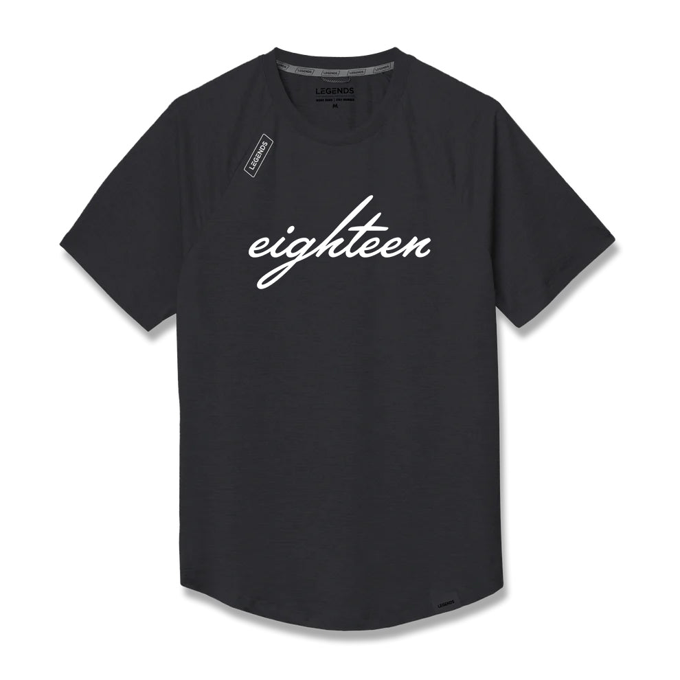 Legends Script Eighteen Tech Short Sleeve Shirt - Black