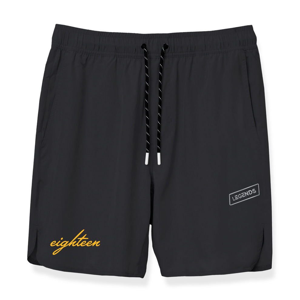 2025 Legends Script Eighteen 7" Short - Black
