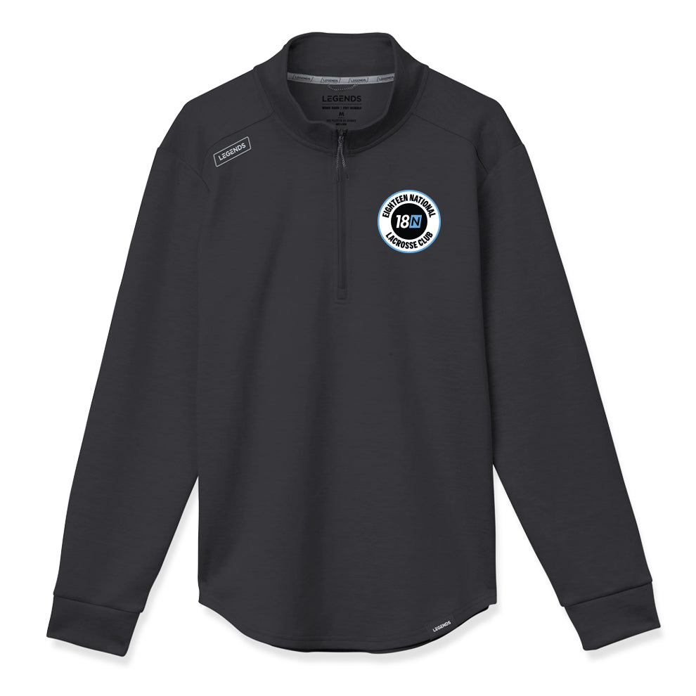 π‘ππͺ Men's Legends Eighteen National Quarter Zip - Black