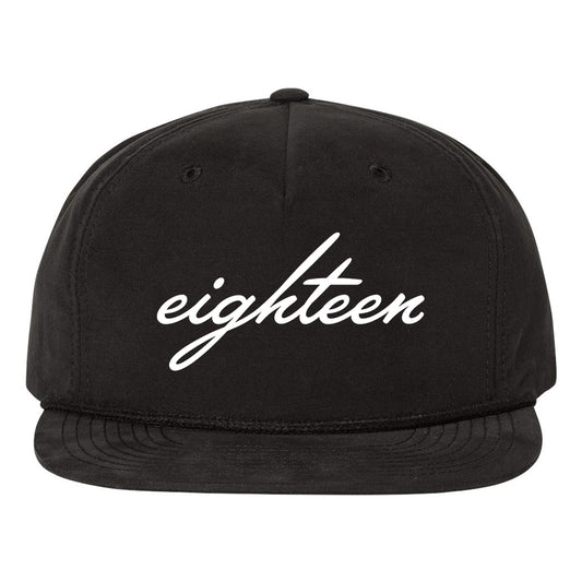 Script Eighteen Richardson Snap Back Hat - Black