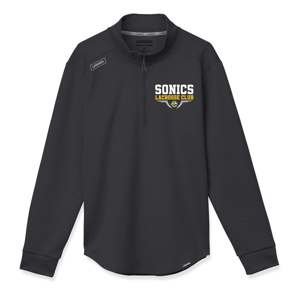 Men's Legends Quarter Zip - Sonics Black