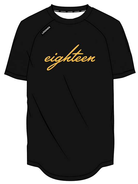 Youth Legends Sublimated Tech Shirt - Eighteen Black