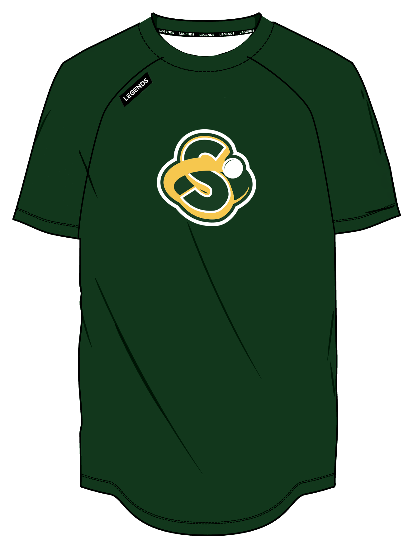 Youth Legends Sublimated Tech Shirt - Sonics Green
