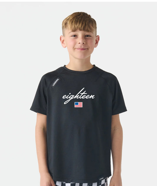 𝗣𝗿𝗲𝗺𝗶𝘂𝗺 Youth Legends Enzo Black SS Tee - Team Eighteen USA