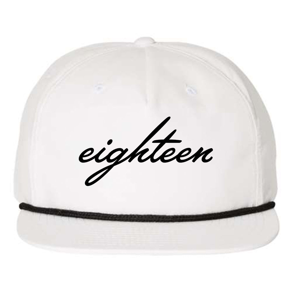 Script Eighteen Richardson Snap Back Hat - White