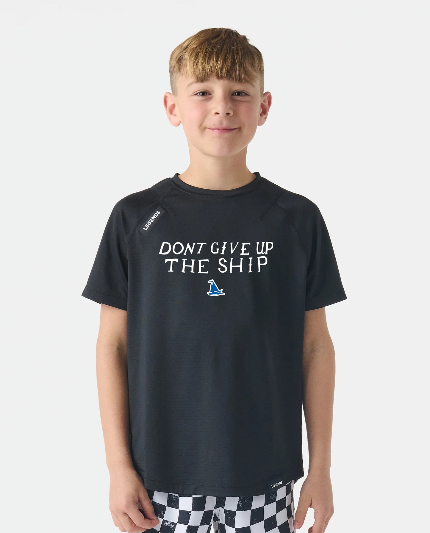 𝗣𝗿𝗲𝗺𝗶𝘂𝗺 Youth Legends Enzo Black SS Tee - Clippers Blackout